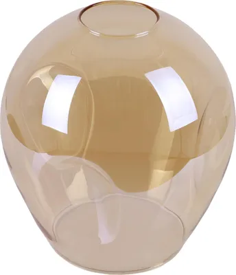 Image de Abat-jour Praga couleur miel 14 cm – abat-jour en verre élégant pour un éclairage chaleureux de la pièce