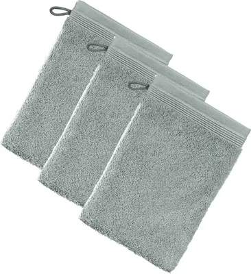 Produktbild von Möve Waschhandschuh Superwuschel" 3er-Pack steingrau 15x20 cm"
