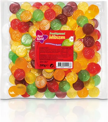 Produktbild von Red Band Fruchtgummi Münzen 500g