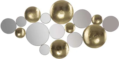Image de FURNLUX Art mural Glamy Gold 118cm / Couleur principale : Or / Dimensions : 118 x 60 x 3 cm