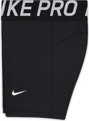 Produktbild von Nike Pro DF 3IN SHORT Mädchen Shorts schwarz/weiß schwarz / weiß L