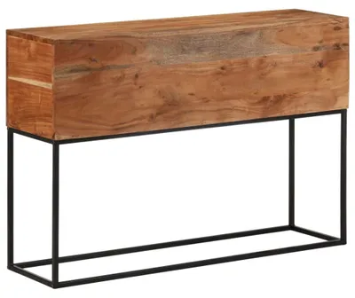 Obrázok produktu pre vidaXL Konzolový stolík 110 x 30 x 75 cm z masívneho akáciového dreva a železa