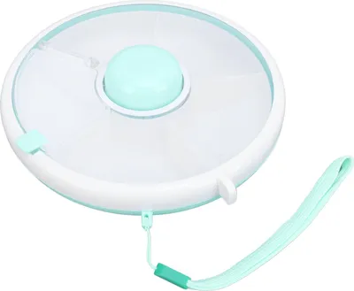 Zdjęcie produktu dla obrotowy pojemnik na przekąski 360° o dużej pojemności, szczelny pojemnik na owoce dla dzieci z pokrywką do domu miętowa zieleń