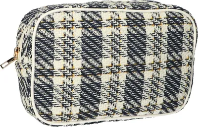 Produktbild von Reise-Kulturbox, Tweed-Karomuster, 26 x 16 cm