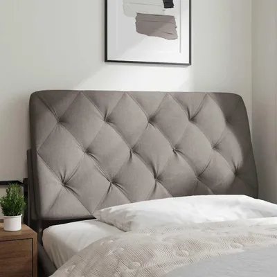 Obrázek produktu pro vidaXL Polštář na čelo postele taupe 100 cm látka