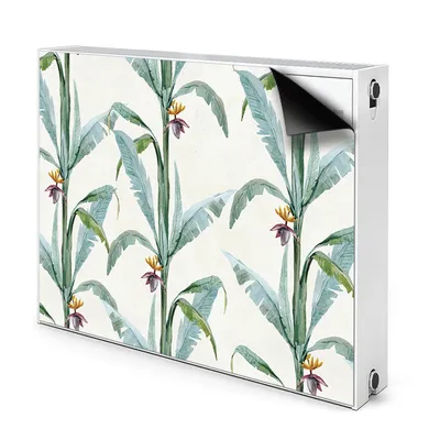 Produktbild von Magnet Heizkörperabdeckung Heizkörperverkleidung Verkleidung Abdeckung 110x60 cm  - Tropische Pflanzen