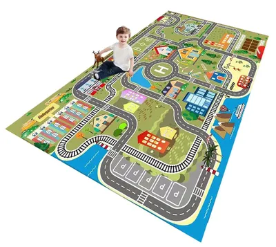 Productafbeelding van Kindertapijt Speeltapijt met Straatdesign 160 x 230 cm