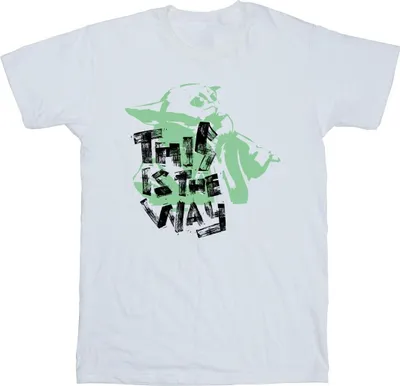 Obrázok produktu pre Star Wars - Pánske tričko "The Mandalorian This Is The Way" BI47360 (5XL) (White)