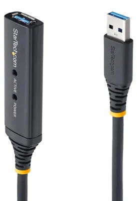 Productafbeelding van StarTech.com 3 meter actieve USB 3.0 verlengkabel - mannelijk/vrouwelijk - 1 x USB Type A mannelijk - 1 x USB Type A vrouwelijk - zwart