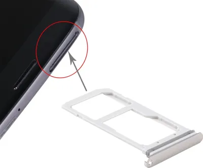 Produktbild von wortek Sim + Micro SD Karten Halter | Samsung Galaxy S7 | Dual Adapter Tray Slot Ersatz | Gold