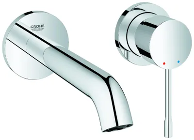 Immagine prodotto di Grohe Essence, mitigeur lavabo 2 trous, saillie 183mm, montage mural, 29192001, 29192001
