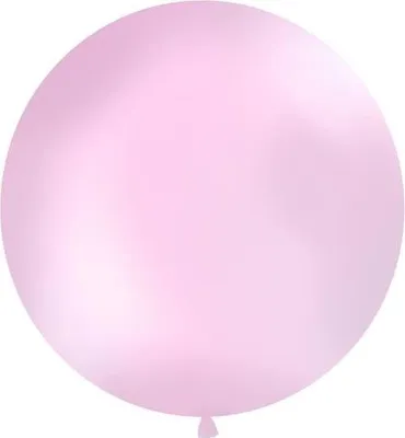 Obrázok produktu pre Obrovský latexový balón, ružový, pastelovo ružový, 1 m, 1 ks