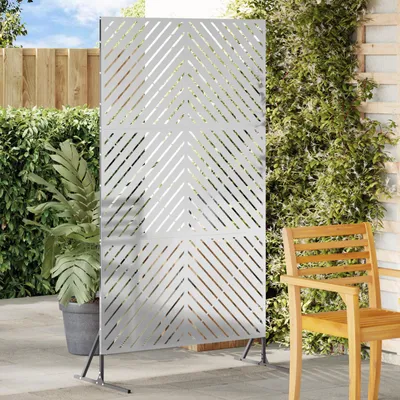 Image de vidaXL Pare-vue Gris 100 x 50 x 180 cm Acier