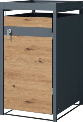Produktbild von ML-Design box na odpadky so strieškou na sadenie pre 1 odpadkový kôš 240L 68x80x124 cm oceľ