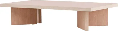 Immagine prodotto di Tavolino FURNLUX Bassholmen Oak 80cm / Hauptfarbe: Beige / Dimensioni: 80 x 140 x 30 cm