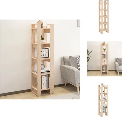 Produktbild von vidaXL Bücherregal/Raumteiler 41x35x160 cm Massivholz Kiefer -  Bücherregale & Bücherschränke