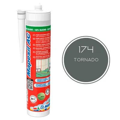 Immagine prodotto di MAPEI® MAPESIL AC Silicone monocomponente per giunti 174 tornado 310 ml per la sigillatura con BioBlock® ANTICLE MOLD