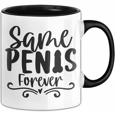 Produktbild von Verheirattet Tasse Geschenk Same Penis Forever Geschenk Braut (Schwarz)