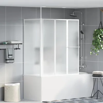 Produktbild von "Schlussverkauf" Glas-Dusche-Wand - MODERNE Badewannenbildschirm Matt 120x70x137 cm Aluminium C16553