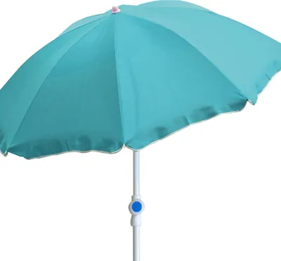Produktbild von Sonnenschirm rund Ø2m Strandschirm Polyester knickbar UV Schutz