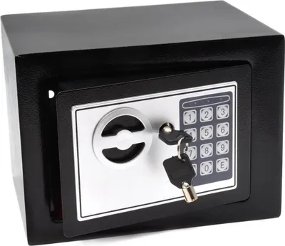 Produktbild von Safe 21x17x17cm Tresor mit Code elektronisches Schloss Panzerschrank Geldschrank G910
