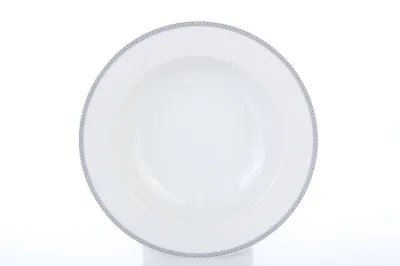 Obrázok produktu pre Thun 1794 Opal, hlboký tanier, 22 cm, český porcelán, čipka, sivý Thun