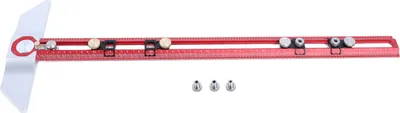 Produktbild von T-Winkel-Lineal 45¡ã aus Aluminiumlegierung, Anreißnadel für Holzbearbeitung, T-Winkel-Lineal zum Bohren von Löchern