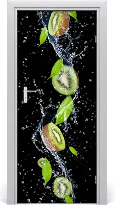 Produktbild von Tulup Türaufkleber 85x205 cm Dekorative Aufkleber Selbstklebend Wasserdichte Tapete Abnehmbar Schlafzimmer Wohnzimmer Wohnkultur - Kiwi