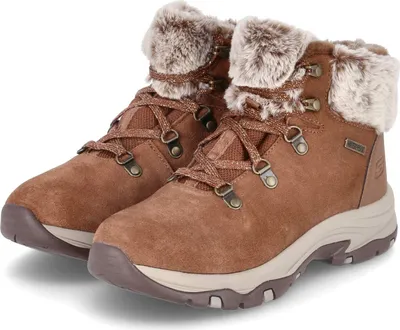 Produktbild von Skechers Damen Schnürstiefeletten/ Winterboots TREGO - FALLS FINEST Braun Leder-Textil-Mix Größe: 36