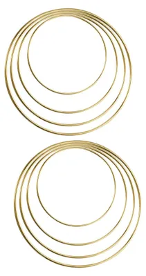 Produktbild von 8 Stück Metallringe für Blumenkränze und Traumfänger