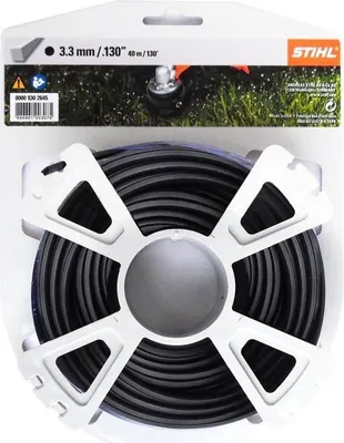 Produktbild von Stihl 00009302645, Rasentrimmer-Linie, Schwarz, 38 m, 1 Stück(e), 3,3 mm