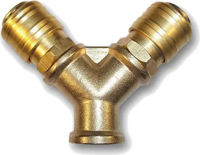 Produktbild von Druckluftverteiler 3/8" mit Kupplungen 2-Fach
