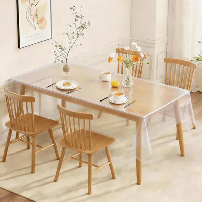 Immagine prodotto di Tovaglia trasparente in PVC, 140x220 cm, impermeabile, spessore 0,13 mm