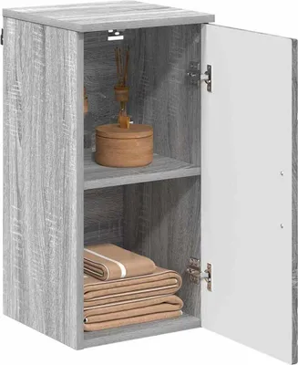 Produktbild von "2026 Aktion"Badkommode Modernes Design - Badezimmerschrank Badmöbel - Wandmontiert Graues Sonoma 30x31,5x61 cm DEMöbel 7599894