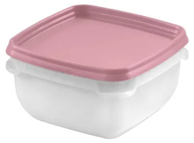 Image de Boîtes Congélation 0.75l Rose (lot De 4) Conservation Alimentaire Pratique Et Colorée - Générique
