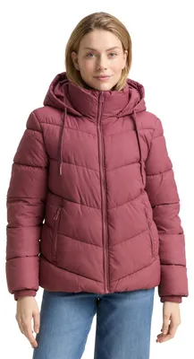 Produktbild von Tom Tailor Damen 1047526 Puffer-Jacke Mit Kapuze, 10976 - Deeply Mauve, XL EU