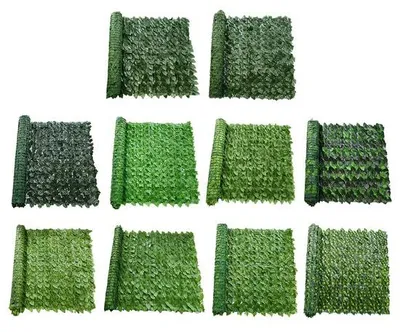 Produktbild von Künstliche Hecke aus Kunststoff mit Efeublättern für Gärten