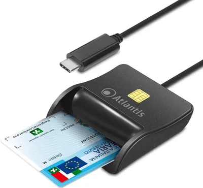 Immagine prodotto di ATLANTIS lettore smart card P005-SMARTCR-C Nero Chip Card USB