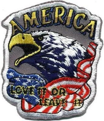 Produktbild von Applikation Patches Aufnäher - America Flagge Adler - Gr. ca. 8cm x 6cm (04362)