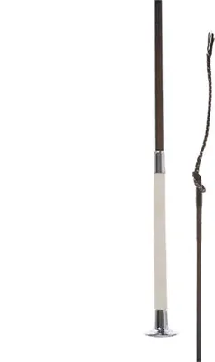 Image de Hispano Hipica Dressage Pvc-poignée Pour Fouet Argent 120 cm Argent 120 cm