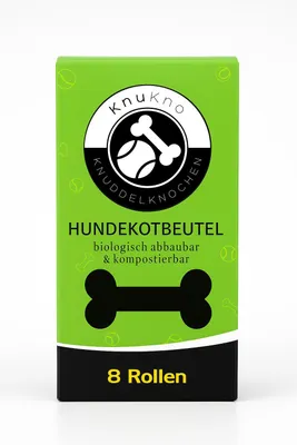 Produktbild von KnuKno Hundekotbeutel 18µm 230x330mm 15 Beutel/Rolle 8 Rollen-Box