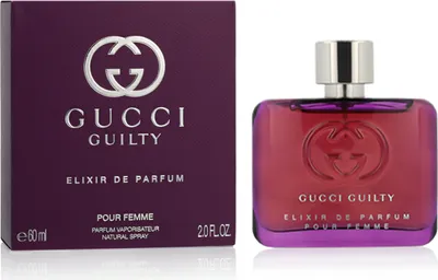 Zdjęcie produktu dla Gucci Guilty Elixir de Parfum, Kobiety, 60 ml, Migdał, Bergamotka, Fioletowy, Osmantus, Różowy, Paczula, Tonkowiec wonny, Wanilia, Spray