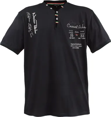 Produktbild von Übergrössen Hippes T-Shirt Kurzarm LAVECCHIA 2042 Anthrazit 5XL
