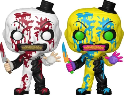Obrázok produktu pre Terrifier POP! Filmy Vinylová figúrka Art the Clown (BD) s exkluzívnym CH heo Sortiment (6) 9 cm