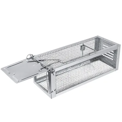 Produktbild von RatzFatz® Lebendfalle Mausefalle, Premium Rattenfalle, Groß , Inkl Ebook, XXL, Köder Profi, Garten & Haus, Tierfalle Set, ua Hasen & Hamster, Wiederverwendbar, Lebend, Jagd, rostfrei, Käfig MTBSL40