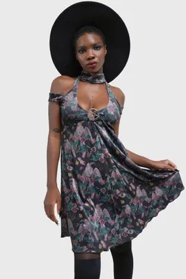 Produktbild von Killstar Kurzes Kleid Damen Corax Dress multicolor XL