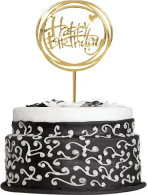 Produktbild von Cake Topper Happy Birthday 15,4 x 10 cm Geburtstag