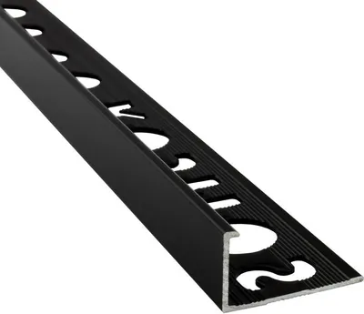 Produktbild von Alu L-Profil Fliesenschiene Fliesenprofil Schiene L270cm 10mm schwarz