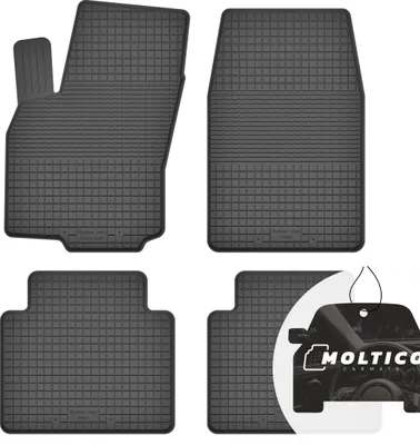 Produktbild von Gummimatten mit Rand Auto Fußmatten Gummi Automatten Passgenau 4-teilig Set - passend für Nissan Navara II 1998-2005
