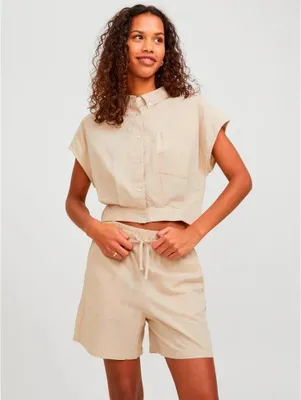 Produktbild von Jack & Jones Penny Jjxx Kurzarmhemd Beige M Damen Beige M